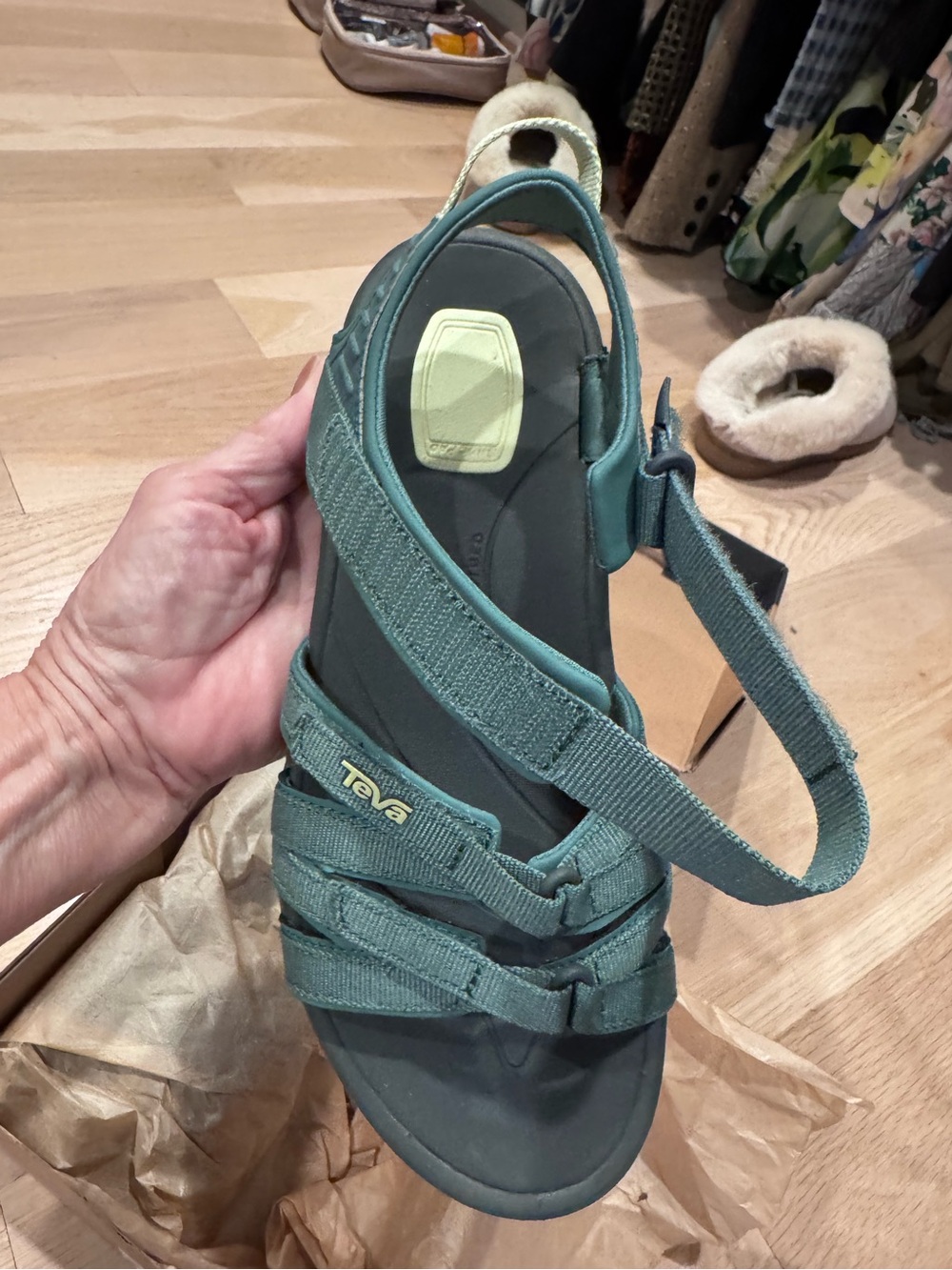 Teva Women's Teal Strappy Outdoor Sandals